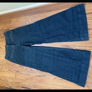 Anthropologie high rise wide leg jeans